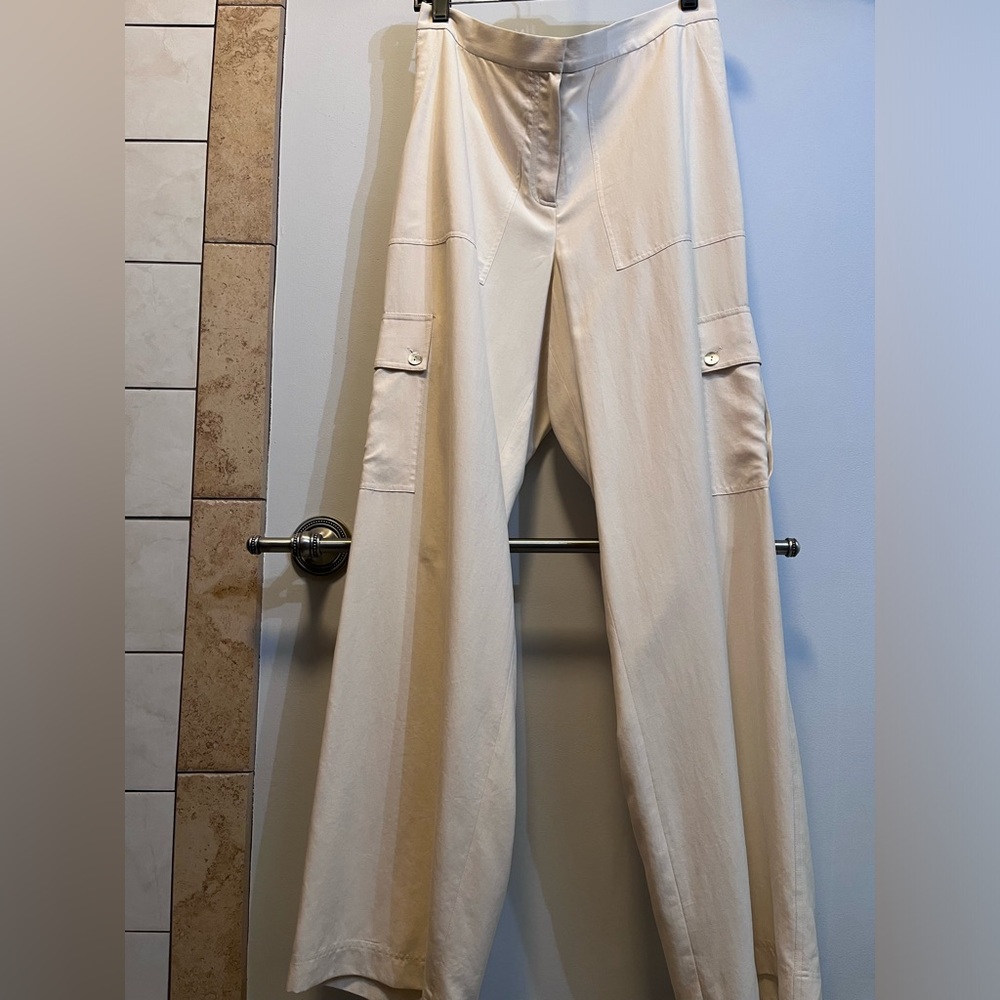 Neiman Marcus exclusive silk cargo pants